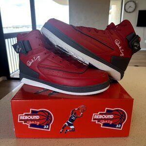 Patrick Ewing Athletics Men's  33 HI ORION Red Black White Basketball Shoe
